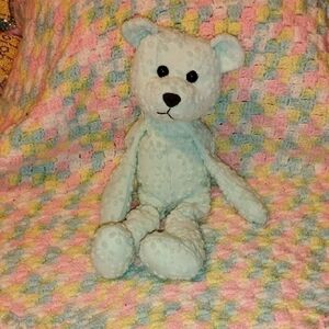 Commonwealth Plush Light Blue Bear Stuffed Toy - Soft Cuddly Companion